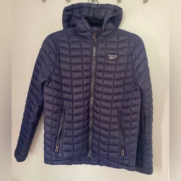 Reebok Navy Quilted Jacket L/G ( 14-16) - Picture 16 of 16